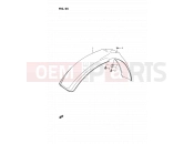 SUZUKI RM80X P (1993) 25 - FRONT FENDER