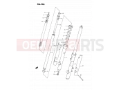 SUZUKI RM80X P (1993) 23B - FRONT FORK (MODEL L/M/N/P/R)