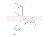 22 - FRONT FENDER - Suzuki RM80X X (1999)