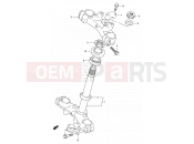 29 - FRONT FORK BRACKET - Suzuki RM80X Y (2000)