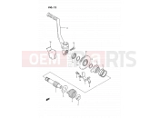 SUZUKI RM80 H (1987) (E01) 12 - KICK STARTER