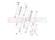 SUZUKI RM80 H (1987) (E01) 21 - FRONT FORK (MODEL G/H)