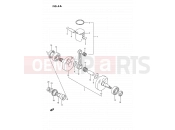 SUZUKI RM80 K (1989) (E24) 4A - CRANKSHAFT (MODEL K)