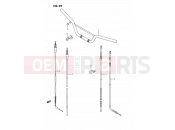 SUZUKI RM80 K (1989) (E24) 25 - HANDLEBAR - CONTROL CABLE