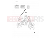 SUZUKI RM80 L (1990) (E24) 39 - LABEL