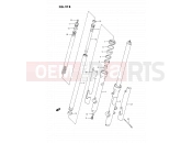 SUZUKI RM80 N (1992) (E24) 21B - FRONT FORK (MODEL L/M/N/P/R)