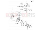 SUZUKI RM80 G (1986) (E03,E28,E33) 28 - RIGHT HANDLE SWITCH (MODEL G/H/J)