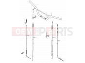 SUZUKI RM80 G (1986) (E03,E28,E33) 27 - HANDLEBAR - CONTROL CABLE
