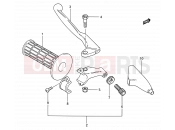 SUZUKI RM80 J (1988) (E03,E28,E33) 29 - LEFT HANDLE GRIP (MODEL G/H/J)