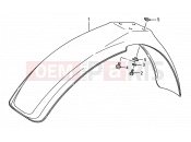 SUZUKI RM80 N (1992) (E03,E28,E33) 25 - FRONT FENDER