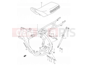 SUZUKI RM80 P (1993) (E03,E28,E33) 17B - FRAME - SEAT (MODEL P/R/S)