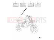 SUZUKI RM80 V (1997) (E24) 26 - LABEL