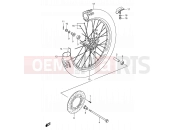 SUZUKI RM80 V (1997) (E24) 30 - FRONT WHEEL
