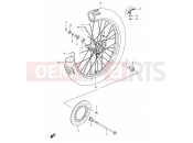 30 - FRONT WHEEL - Suzuki RM80 W (1998) (E03,E28,E33)