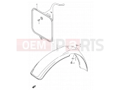 22 - FRONT FENDER - Suzuki RM80 X (1999) (E03,E28,E33)