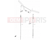 23 - HANDLEBAR - CABLE - Suzuki RM80 X (1999) (E03,E28,E33)