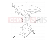 25 - REAR FENDER - Suzuki RM80 X (1999) (E03,E28,E33)
