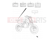 26 - LABEL - Suzuki RM80 X (1999) (E03,E28,E33)