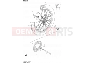 SUZUKI RM85 L2 (2012) 35 - FRONT WHEEL (RM85LL2 P19)