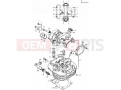 1 - CYLINDER HEAD - Suzuki SP370 C (1978)