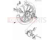 32 - FRONT WHEEL - Suzuki SP370 C (1978)