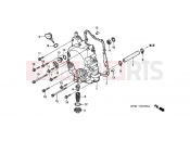 HONDA SES1504 Dylan 150 2004 E-7 RIGHT CRANKSHAFT COVER