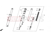 HONDA SES1504 Dylan 150 2004 F-11 FRONT FORK