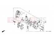 HONDA SES1504 Dylan 150 2004 F-12 FRONT BRAKE CALIPER