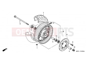 HONDA SES1504 Dylan 150 2004 F-13 FRONT WHEEL