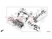 E-23 THROTTLE HOUSING - Honda CB500XAE CB500X ABS 2014
