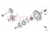 HONDA CBF1000FC CBF1000F 2012 E-7 CLUTCH COUPLING START