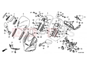 HONDA CBF1000FC CBF1000F 2012 F-43 UPPER ENGINE HOUSING