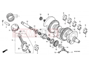 E-14 CRANKSHAFT / PISTON - Honda CBF1000FAA CBF1000F ABS 2010