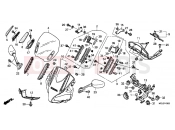 F-43 UPPER ENGINE HOUSING - Honda CBF1000FAA CBF1000F ABS 2010