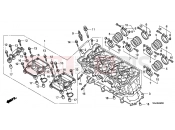 HONDA CBF1000FAB CBF1000F ABS 2011 E-2 CYLINDER HEAD