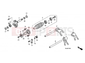 HONDA CBF1000FAB CBF1000F ABS 2011 E-16 TRANSMISSION DRUM