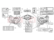 HONDA CBF1000FAB CBF1000F ABS 2011 F-49 WARNING LABEL
