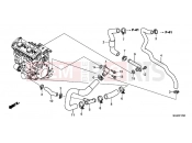 HONDA CBF1000FAE CBF1000F ABS 2014 E-17 WATER PIPE