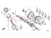 E-14 CRANKSHAFT / PISTON - Honda CBF1000FTC CBF1000FT 2012
