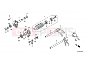 E-16 TRANSMISSION DRUM - Honda CBF1000FTC CBF1000FT 2012