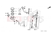 HONDA VFR8002 INTERCEPTOR 2002 F-13 REAR MASTER CYLINDER