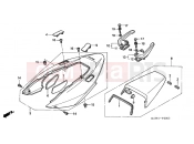HONDA VFR8002 INTERCEPTOR 2002 F-20 REAR ENGINE COVER