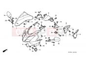 HONDA VFR8002 INTERCEPTOR 2002 F-37 UPPER ENGINE HOUSING