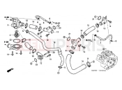 E-16 WATER HOSE - Honda VFR800A3 INTERCEPTOR ABS 2003