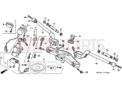 F-7 STEERING BAR PIPE / UPPER BRIDGE - Honda VFR800A3 INTERCEPTOR ABS 2003