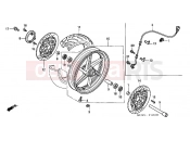 F-12 FRONT WHEEL - Honda VFR800A3 INTERCEPTOR ABS 2003