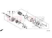 HONDA CTX700DF CTX700A 2015 E-14 STARTER ENGINE