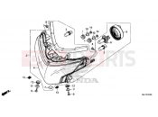 HONDA CTX700DF CTX700A 2015 F-1 HEADLIGHT