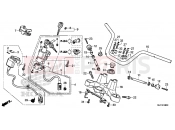 HONDA CTX700DF CTX700A 2015 F-8 STEERING BAR PIPE / UPPER BRIDGE