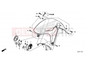 HONDA CTX700DF CTX700A 2015 F-11 FRONT FENDER